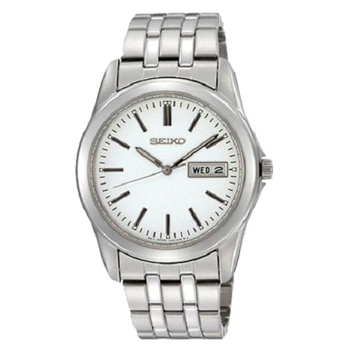 Seiko Gents Quartz Dress Stainless Steel Hardlex Watch